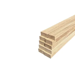 Wood&Sens Lot de 10 Tasseaux Chêne Abouté, L.250 cm x l.2 cm, Ep.4 cm