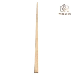 Wood&Sens Lot de 10 Tasseaux Chêne Abouté, L.250 cm x l.2 cm, Ep.4 cm