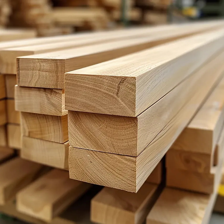 Lot de 10 tasseaux en hetre massif 32x40 mm Longueur 1.5 m-Ad Lyon Groupe Outlet