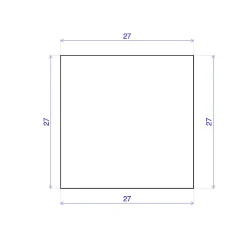 Forestea Lot de 8 tasseaux hêtre rabotés 2400 x 28 x 28 mm