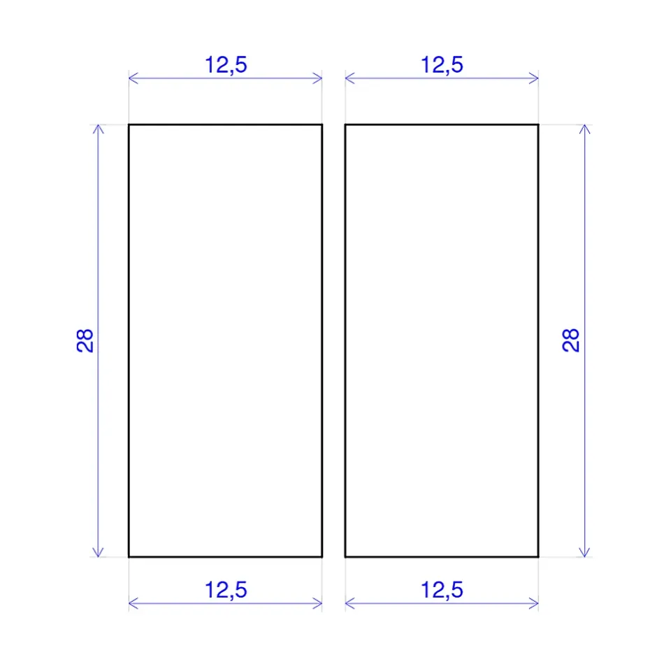 Lot de 10 tasseaux hêtre rabotés 2400 x 13 x 28 mm-Forestea