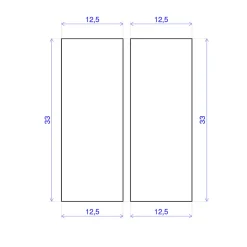 Forestea Lot de 15 tasseaux hêtre rabotés 2400 x 13 x 33 mm