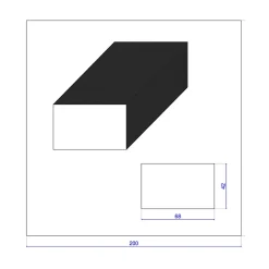 Lot de 6 Tasseaux LVL Contrecollé SAPIN, L.2,40 m x l.6,8 cm x Ep.42 mm-Wood&Sens Discount