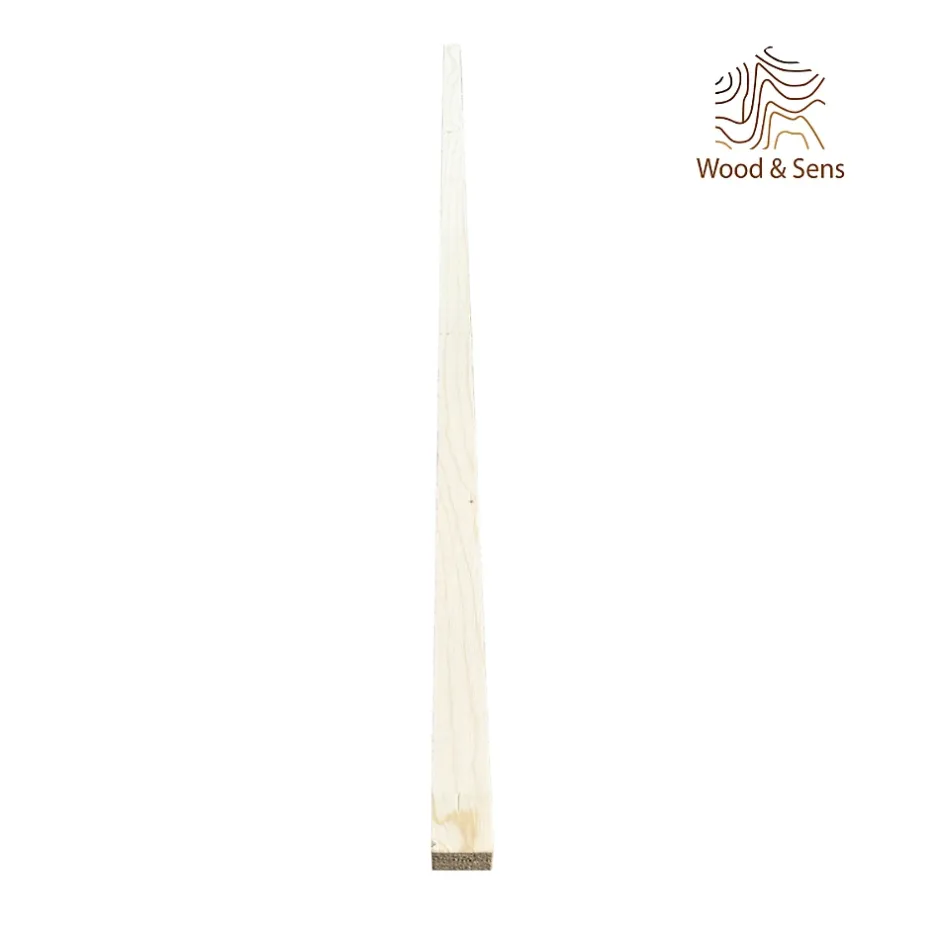 Wood&Sens Lot de 9 Tasseaux LVL Contrecollé SAPIN, L.2,40 m x l.3,6 cm x Ep.36 mm