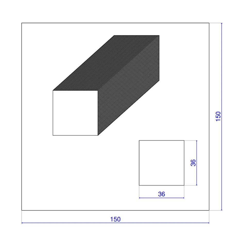 Wood&Sens Lot de 9 Tasseaux LVL Contrecollé SAPIN, L.2,40 m x l.3,6 cm x Ep.36 mm