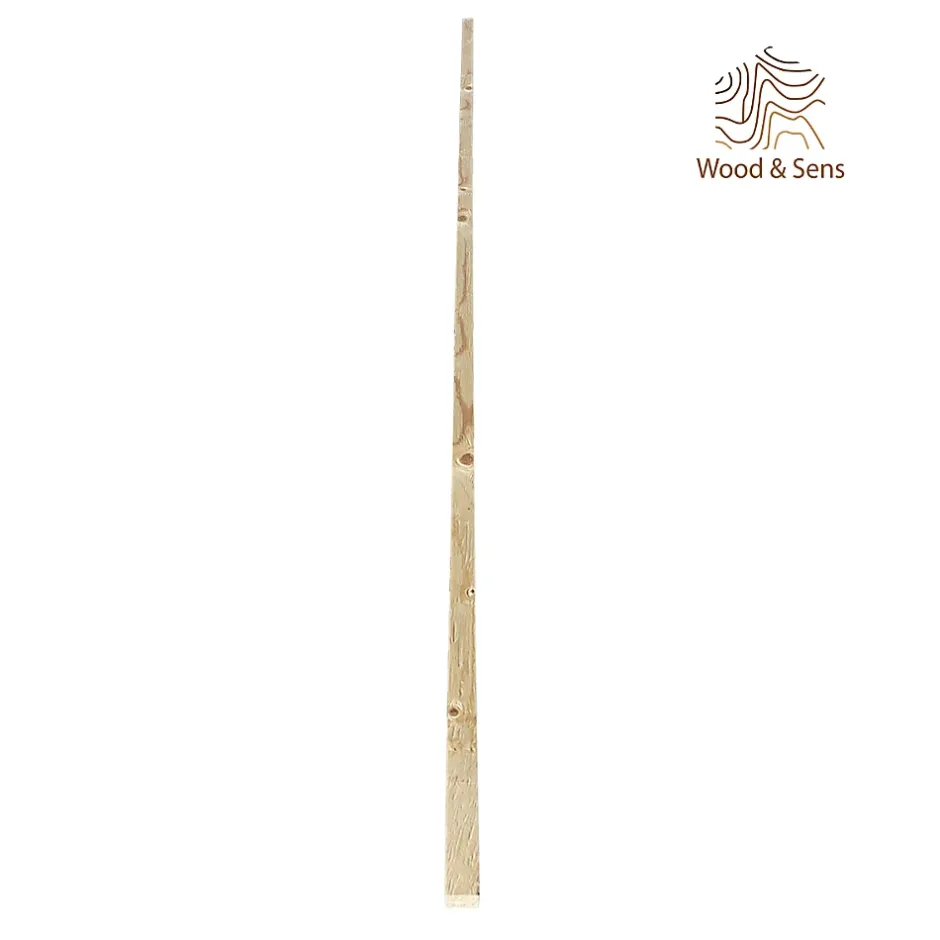 Wood&Sens Lot de 15 Tasseaux LVL Contrecollé SAPIN, L.2,40 m x l.3,6 cm x Ep.27 mm