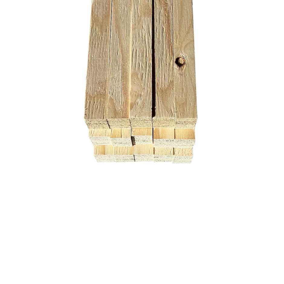 Wood&Sens Lot de 15 Tasseaux LVL Contrecollé SAPIN, L.2,40 m x l.3,6 cm x Ep.27 mm