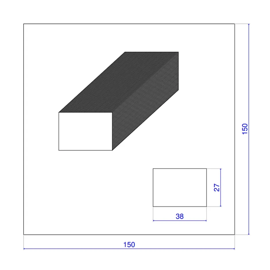 Wood&Sens Lot de 15 Tasseaux LVL Contrecollé SAPIN, L.2,40 m x l.3,6 cm x Ep.27 mm