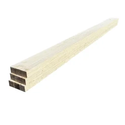 Wood&Sens Lot de 9 Tasseaux LVL Contrecollé SAPIN, L.2,40 m x l.4,8 cm x Ep.42 mm