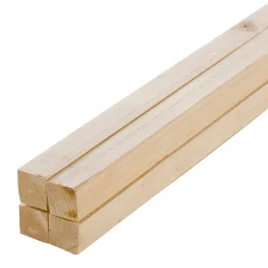 Lot de 4 tasseaux sapin brut 2400 x 63 x 37 mm-Forestea New