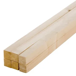 Forestea Lot de 6 tasseaux sapin rabotés 2400 x 34 x 34 mm