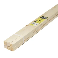 Lot de 6 tasseaux sapin rabotés 2400 x 21 x 21 mm-Forestea Clearance