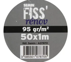Semin Lot de 5 tissus de rénovation - Fiss Renov - Résiste contre les fissurations - Rouleau de 50 x 1 m