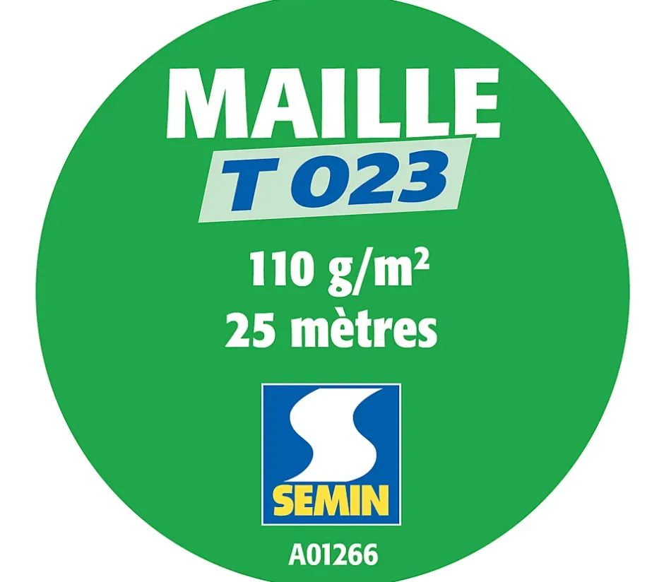 Semin Lot de 5 toiles de verre - motif maille - rouleau 25 x 1 m