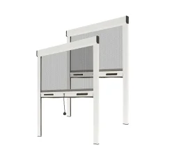 Avosdim Lot Stores Moustiquaire ALU recoupable - x2 - L100 x H160cm - Blanc