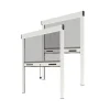 Lot Stores Moustiquaire ALU recoupable - x2 - L80 x H130cm - Blanc-Avosdim