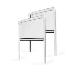 Lot Stores Moustiquaire PVC recoupable - x2 - L150 x H160cm - Blanc-Avosdim Clearance