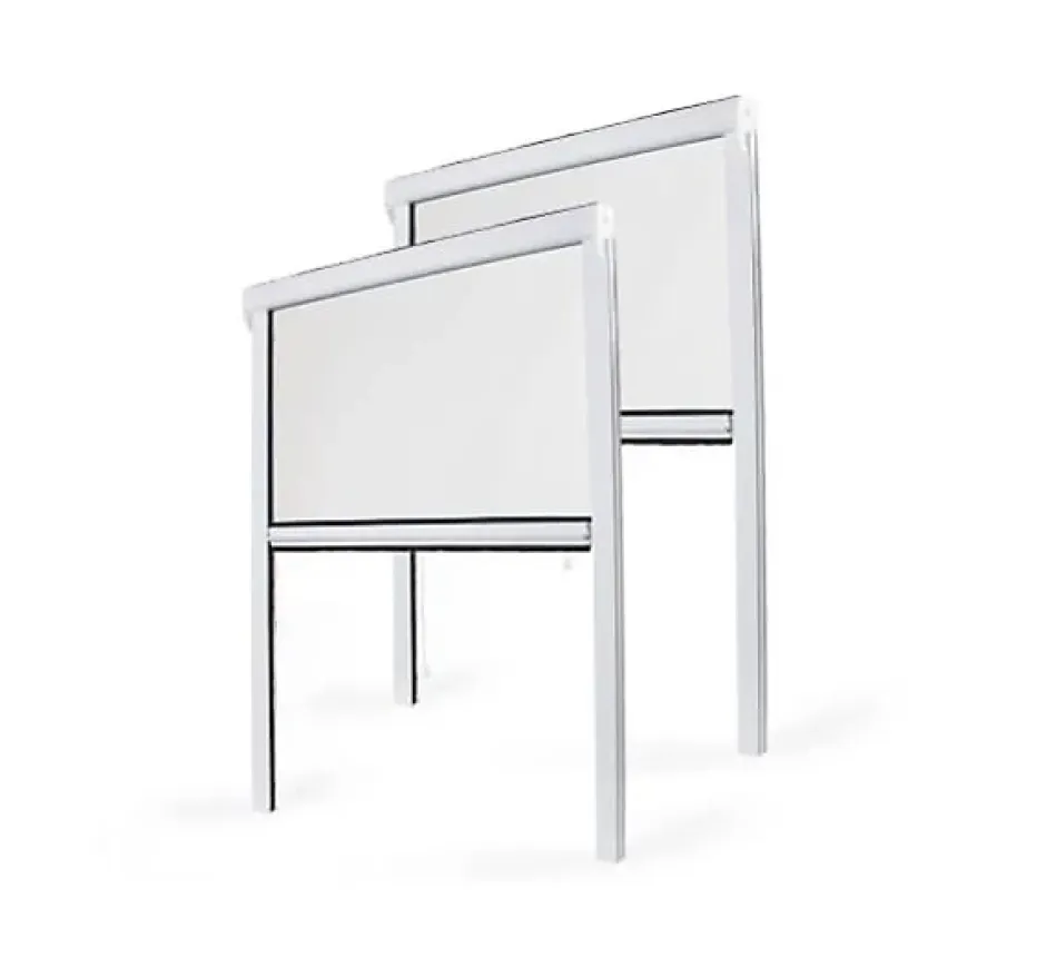 Lot Stores Moustiquaire PVC recoupable - x2 - L100 x H160cm - Blanc-Avosdim