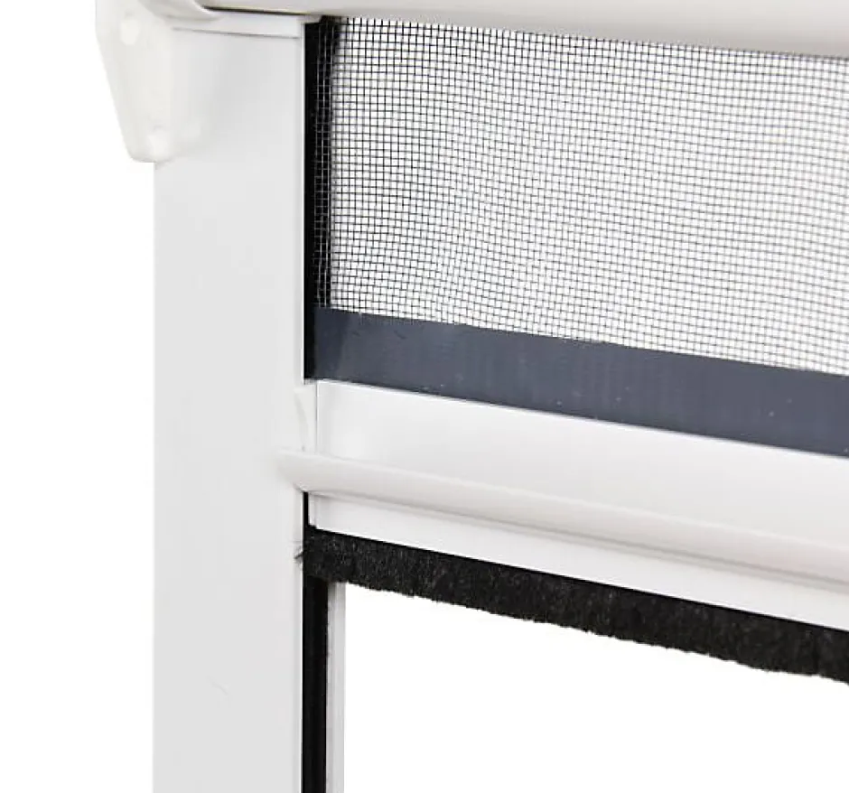 Lot Stores Moustiquaire PVC recoupable - x2 - L100 x H160cm - Blanc-Avosdim