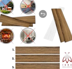 20m² - 120 pièces de panneaux polystyrène, panneaux de plafond, panneaux muraux, décors, imitation pour plafonds - P4-13-Ikhemalarka Discount