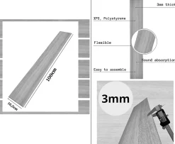 Ikhemalarka 20m² - 120 pièces de panneaux polystyrène, panneaux de plafond, panneaux muraux, décors, imitation pour plafonds - P020