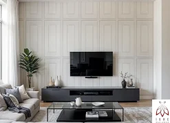 Ikhemalarka 6m2 12 pièces panneaux 3D en polystyrène Styrofoam XPS, panneaux de plafond & muraux 3D, décors, 100x50cm épaisseur 3mm Rahmen Wh