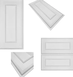 Ikhemalarka 6m2 12 pièces panneaux 3D en polystyrène Styrofoam XPS, panneaux de plafond & muraux 3D, décors, 100x50cm épaisseur 3mm Rahmen Wh