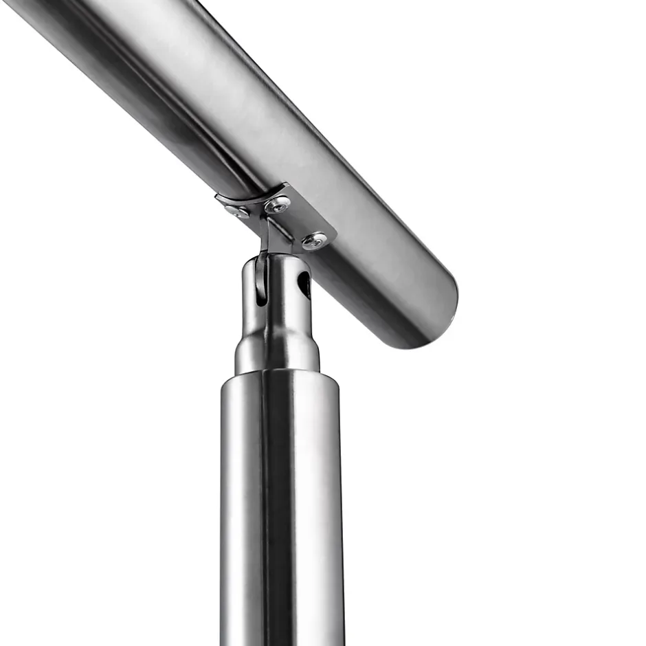 AICA Sanitaire Main courante 1.5 m argent inox 201 fixation sol mur escaliers rampes intérieur extérieur by Aica