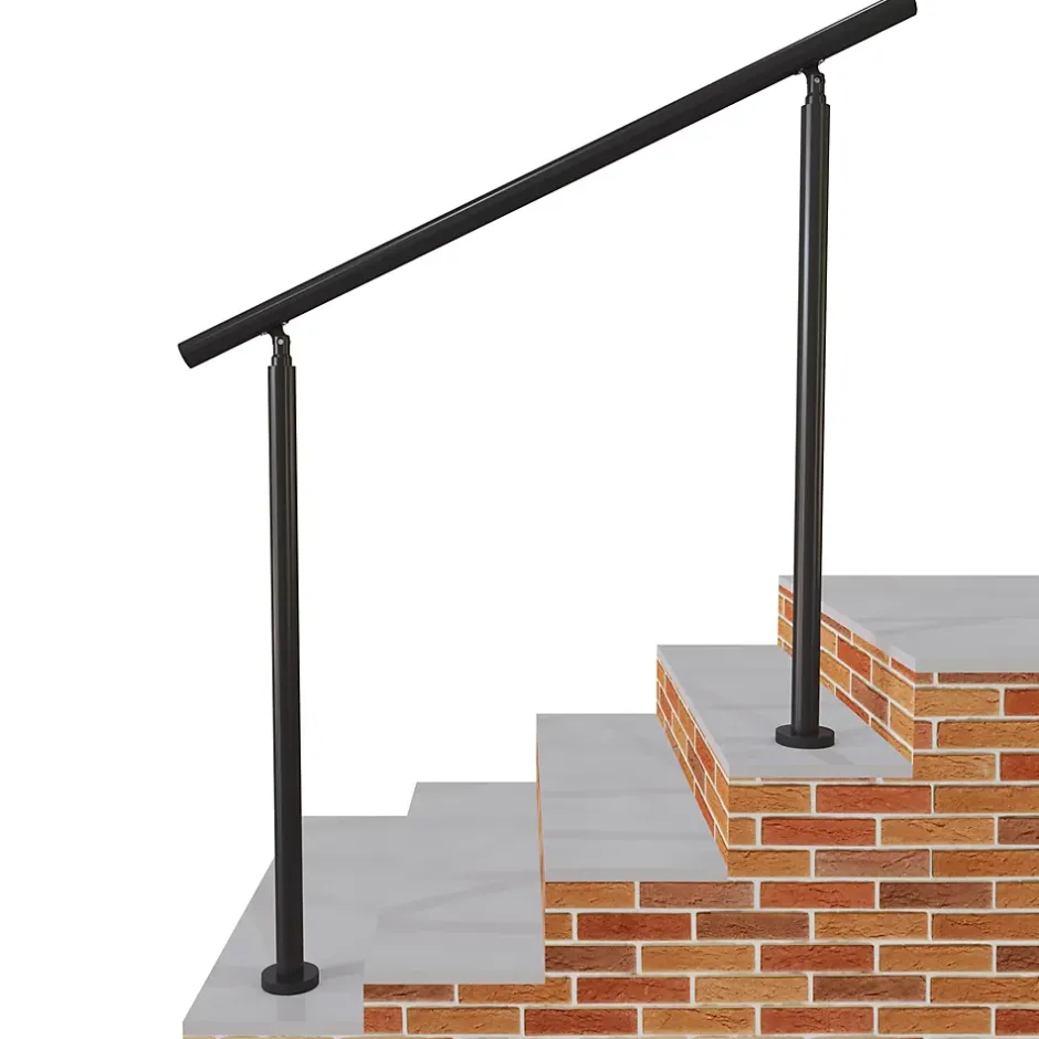 AICA Sanitaire Main courante 1.2 m noir mat inox 201 installation verticale escaliers rampes intérieur extérieur by Aica