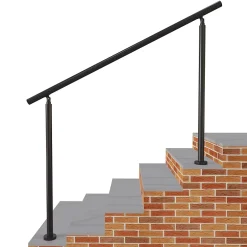 AICA Sanitaire Main courante 1.5 m noir mat inox 201 installation verticale escaliers rampes intérieur extérieur by Aica