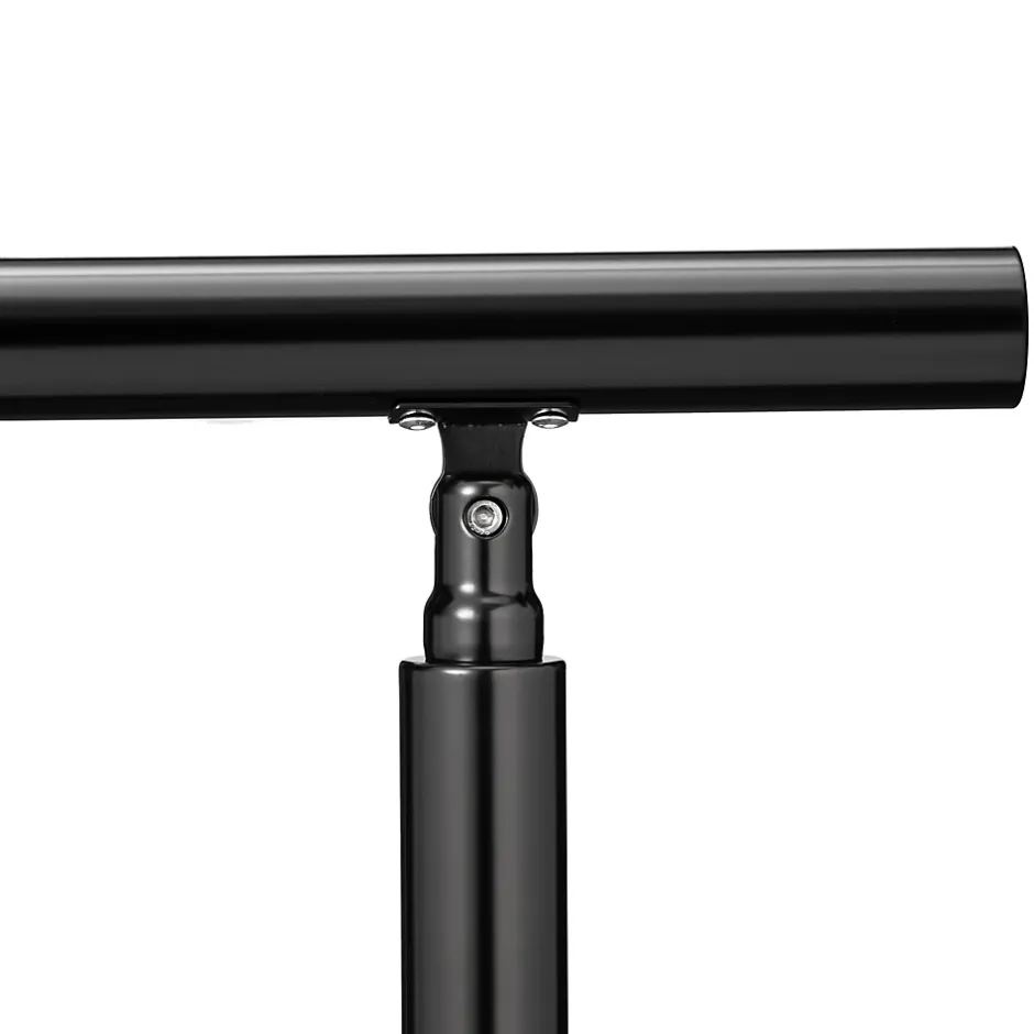 AICA Sanitaire Main courante 1.5 m noir mat inox 201 installation verticale escaliers rampes intérieur extérieur by Aica