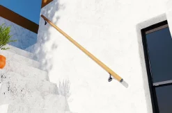 Main courante aluminium imitation bois ø40 mm 2m-Alumin'home Outlet