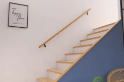 Main courante aluminium imitation bois ø40 mm 2m-Alumin'home Outlet