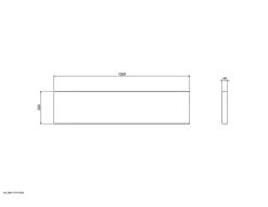 Marche additionnelle Stroomi acier L.100cm-Fortia Discount