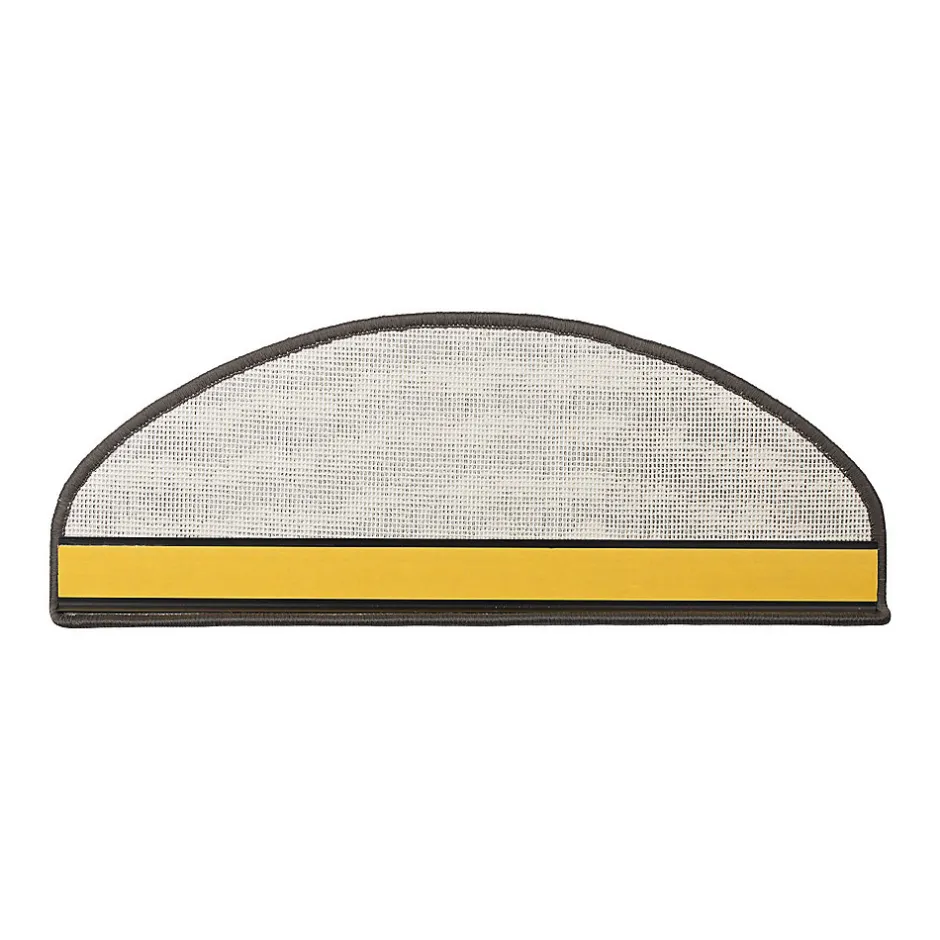 Floordirekt Marchettes d'escalier antidérapantes Sécuriser Vos marches Gris anthracite 23,5 x 65 cm Demi-circulaire