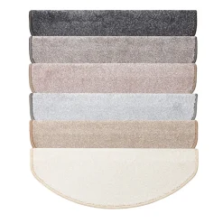 Marchettes d'escalier antidérapantes Sécuriser Vos marches Crème 23,5 x 65 cm Demi-circulaire-Floordirekt Discount