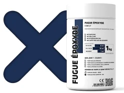 Ilcom Mastic époxy bi-composant pour le remplissage des joints - Bleu cobalt - 1Kg