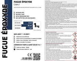 Ilcom Mastic époxy bi-composant pour le remplissage des joints - Bleu cobalt - 1Kg