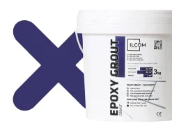 Ilcom Mastic époxy bi-composant pour le remplissage des joints - Bleu cobalt - 3Kg