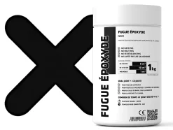 Ilcom Mastic époxy bi-composant pour le remplissage des joints - Noir - 1Kg