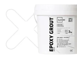 Mastic époxy bi-composant pour le remplissage des joints - Blanc - 3Kg-Ilcom Best