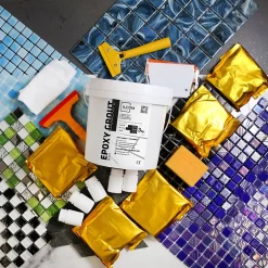 Mastic époxy bi-composant pour le remplissage des joints - Noir - 3Kg-Ilcom Online