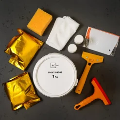 Mastic époxy bi-composant pour le remplissage des joints - Agent métallique - 1Kg-Ilcom Sale