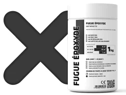 Mastic époxy bi-composant pour le remplissage des joints - Anthracite - 1Kg-Ilcom Best