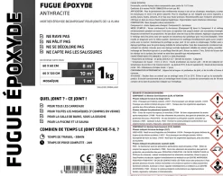 Mastic époxy bi-composant pour le remplissage des joints - Anthracite - 1Kg-Ilcom Best