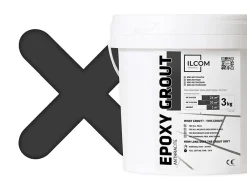 Ilcom Mastic époxy bi-composant pour le remplissage des joints - Anthracite - 3Kg