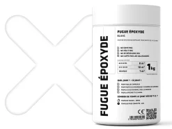 Ilcom Mastic époxy bi-composant pour le remplissage des joints - Blanc - 1Kg