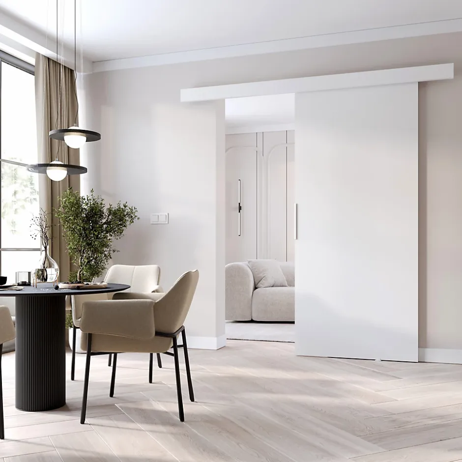 MINIO go for it , porte coulissante CLEAN A 106 cm portes de chambre, Blanc