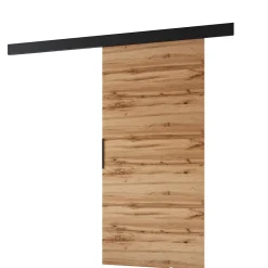 , porte coulissante PRIM A 106 cm, Poignée noire, Chêne Wotan / Noir-MINIO go for it Hot