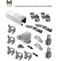 , porte coulissante CLEAN C 86 cm portes de chambre, Chêne Wotan-MINIO go for it New